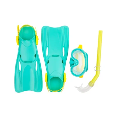 Unisex Swim Snorkeling Set Octopus, Green- Goggles