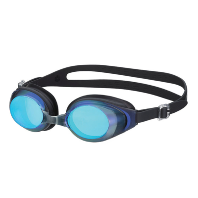 Swipe Fitness Swim Goggles, Blue/black Mirrored Lens