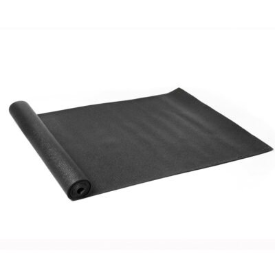 PVC Yoga Mat, 3mm, Dark Gray, 68inx24in, Nonslip