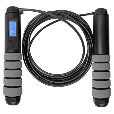 Works 10 ft. Adjustable Length Digital Weighted Jump Rope