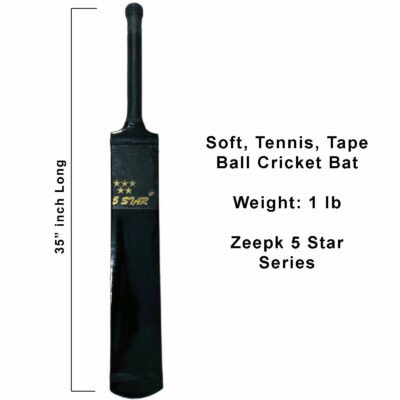 Tape Ball Soft Tennis Ball Cricket Bat Black Color Light Weight