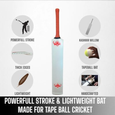 Buffalo Cricket Bat for Tape Tennis Soft Ball For Adult